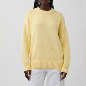 Gap 100% Cotton Oversized Sweater Maize Yellow
